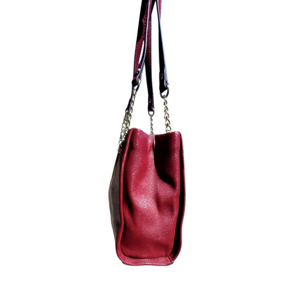 NEW, Anne Klein Burgundy Wine  Red Shoulder Bag, Satchel New, - Picture 5 of 9